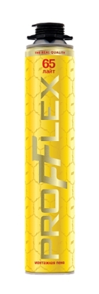 Пена монтажная летняя PROFFLEX PRO YELLOW 65 LITE